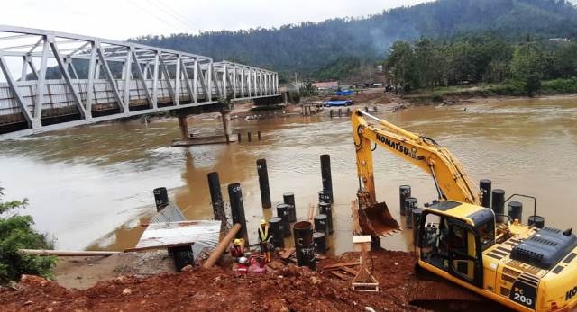 Dukung Kelancaran Logistik, Kementerian PUPR Pastikan Penanganan Dua Jembatan Rusak Akibat Banjir di Sultra Selesai Maret 2021