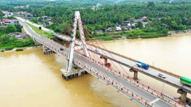 Jembatan di Dharmasraya Sumbar