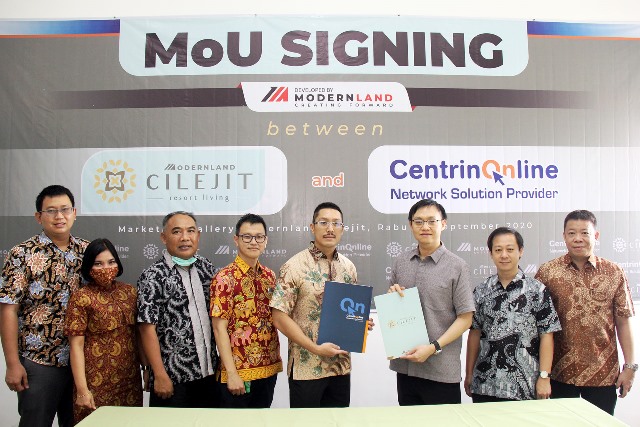 Scentrin PT Modernland Realty Tbk. Bersama PT Centrin Online Prima Wujudkan ...