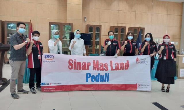 Sinar Mas Land Terus Dukung Pemda Melalui Bantuan Pangan dan Rapid Test Kit