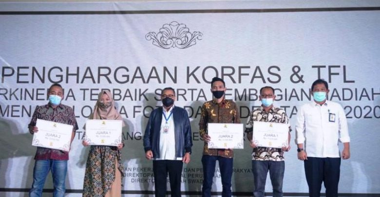 Penghargaan Koordinator Fasilitator (Korfas) dan TFL Berkinerja Terbaik serta Pemenang Lomba Foto dan Video Program BSPS Tahun 2020