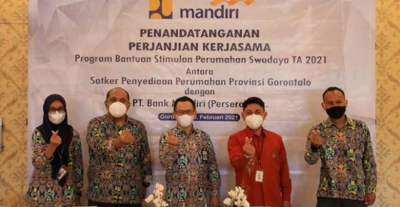 Kementerian PUPR Gandeng Bank Mandiri Salurkan Dana Program BSPS di Gorontalo