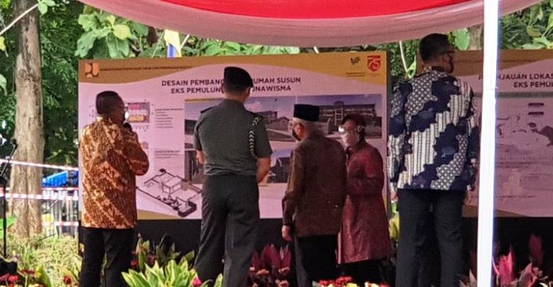 Wapres Tinjau Lokasi Pembangunan Rusun Eks Pemulung dan Tunawisma di Bekasi