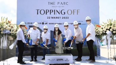 Topping Off Apartemen The Parc SouthCity Tepat Waktu