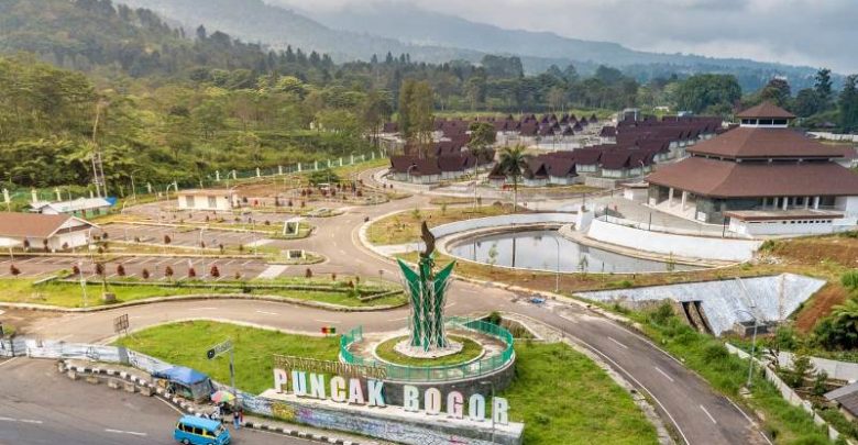 Rest Area Gunung Mas Puncak Rampung Dibangun