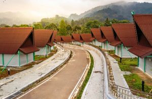 Rest Area Gunung Mas Puncak Rampung Dibangun