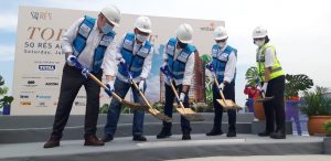 Intiland Gelar Tahapan Topping Off Apartemen SQ Rés