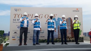 Intiland Gelar Tahapan Topping Off Apartemen SQ Rés