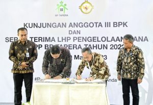 BP Tapera Terima LHP Kepatuhan atas Pengelolaan FLPP TA 2022 dari BPK