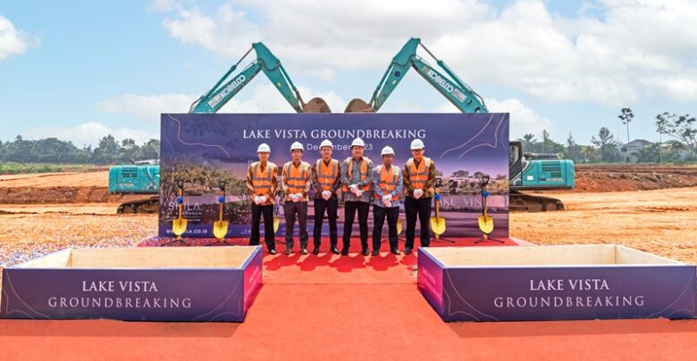 Groundbreaking Cluster Lake Vista Shila at Sawangan