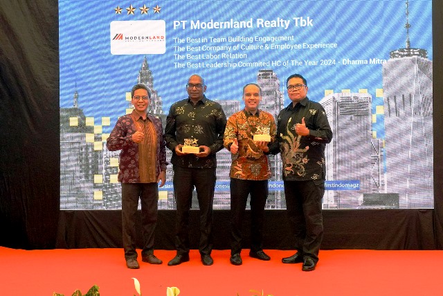 PT Modernland Realty Tbk. Raih 4 Penghargaan dalam Human Capital on Resilience Excellence Award 2024