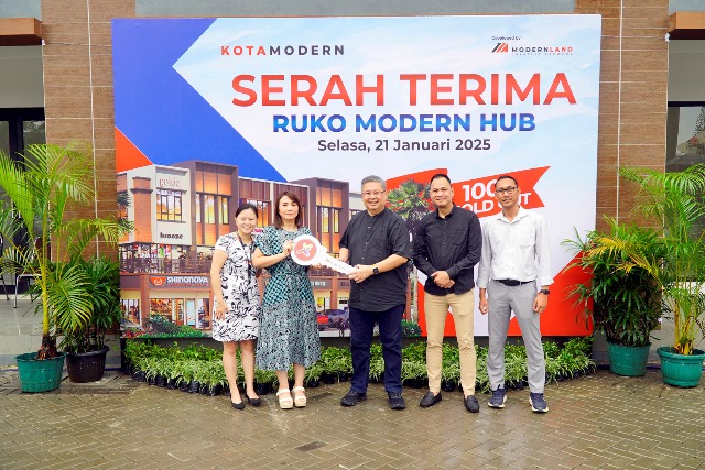 Modernland Realty Serah Terimakan Modern Hub di KotaModern kepada Konsumen